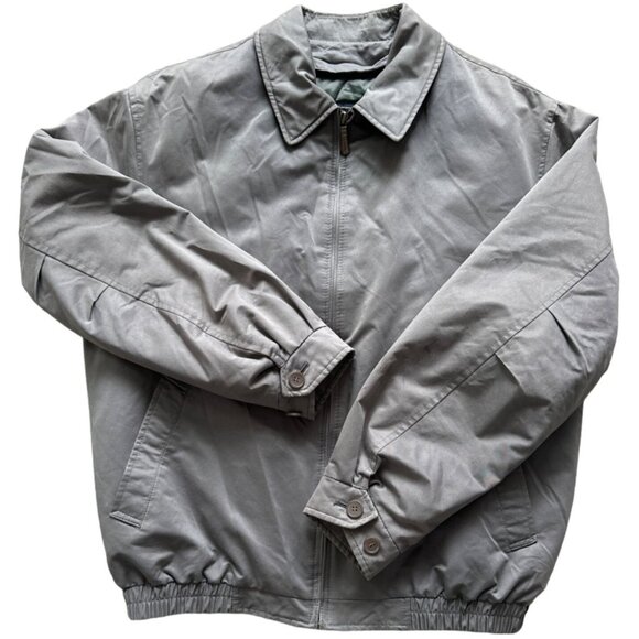 London Fog Mens Gray Jacket Size Large With Zipper & Button Closure - Picture 4 of 15